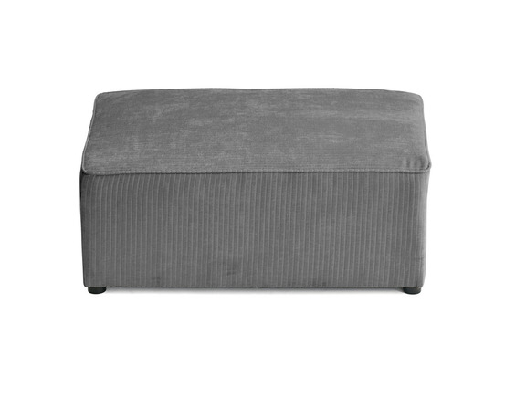 Topaze - pouf - en velours côtelé plat