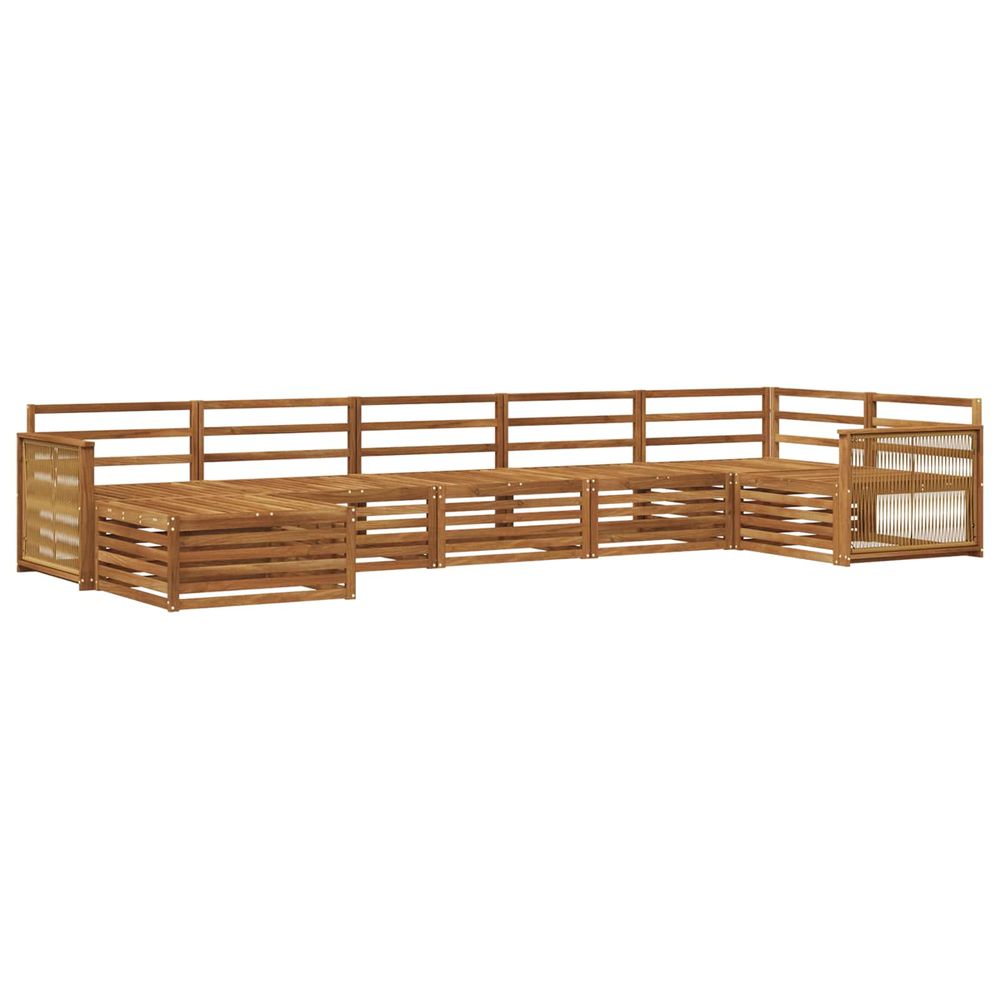 Ensemble de canapés d'extérieur 7 pc naturel