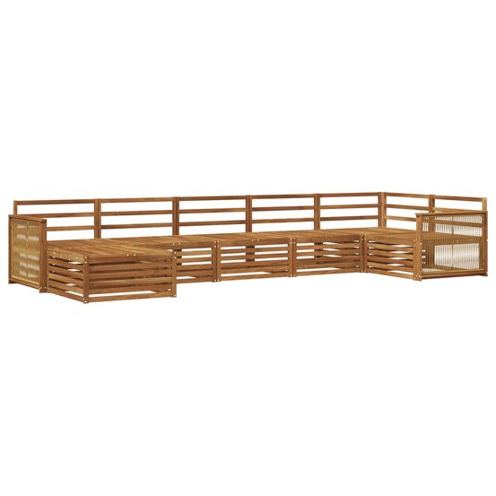 Ensemble de canapés d'extérieur 7 pc naturel