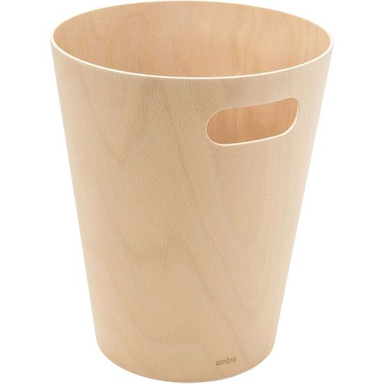Corbeille en bois avec poignées de transport bois naturel