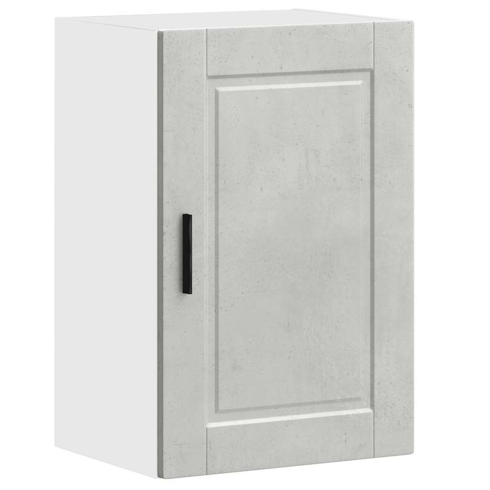 Armoire murale de cuisine porto gris béton bois d'ingénierie