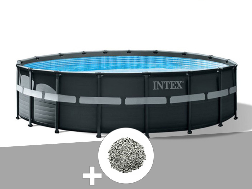 Kit piscine tubulaire ultra xtr frame ronde 5,49 x 1,32 m + 20 kg de zéolite