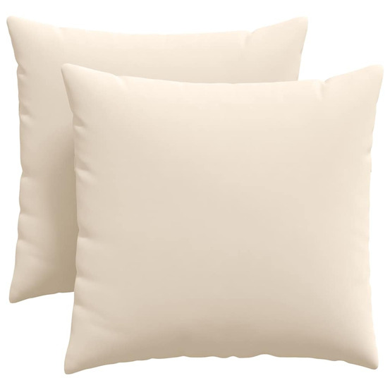 Coussins de canapé 2 pcs beige 45 x 45 cm tissu