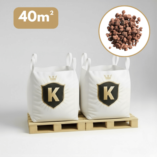 Galet marbre rose 25/40 mm – pack 2 big bag +/- 1,5t – 40 m²