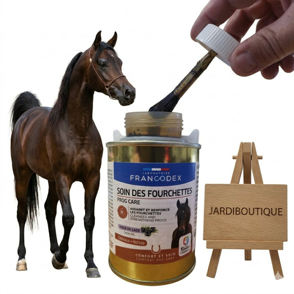 Soin des fourchettes pour chevaux à l huile de cade - francodex 200 ml