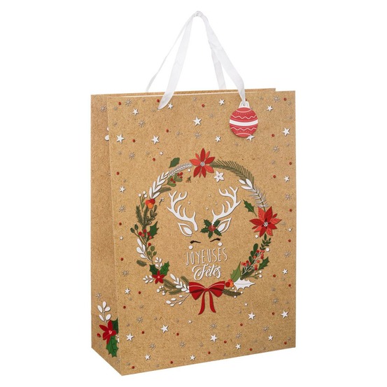 Sac cadeau grande taille kraft