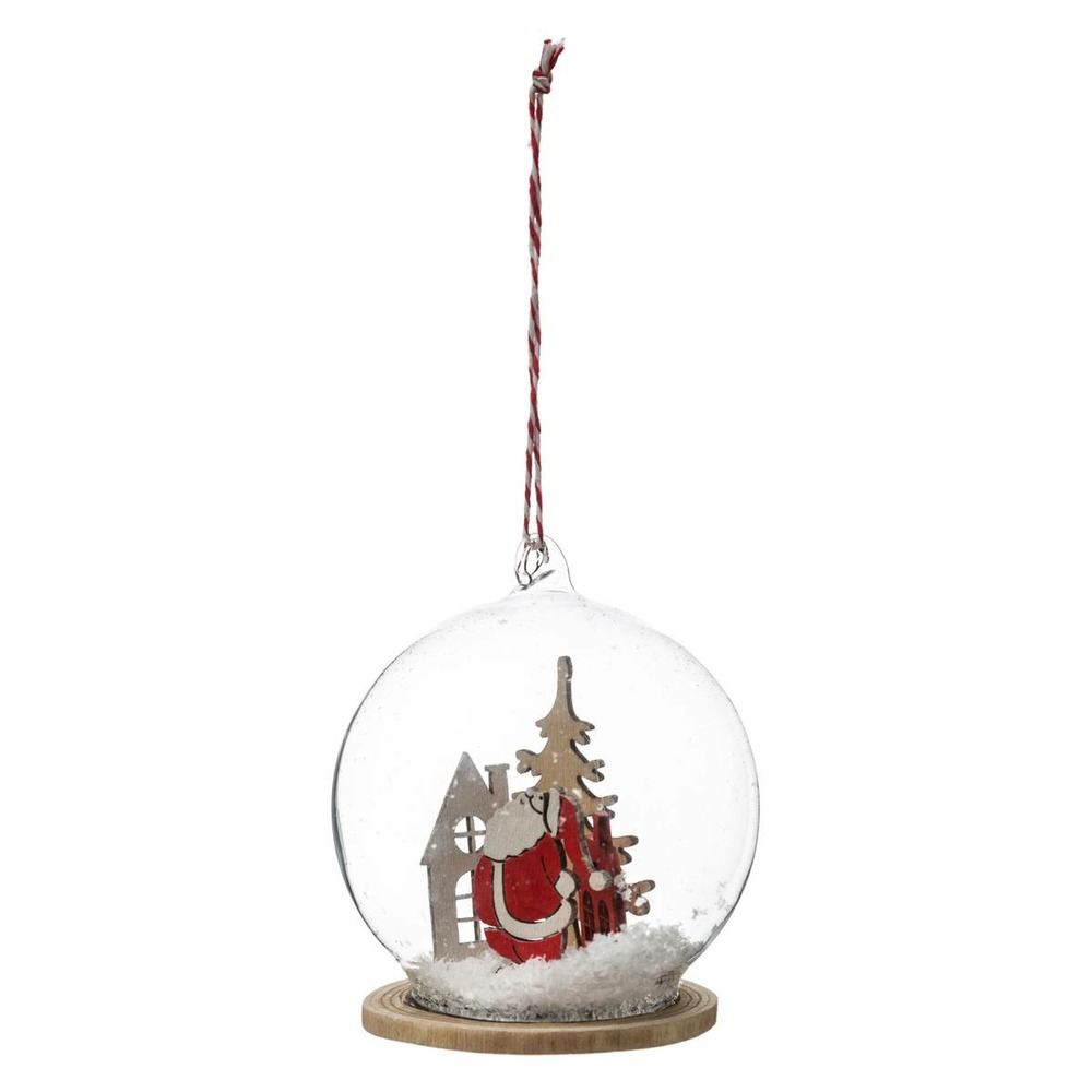 Boule intérieur sujets 7,5cm verre