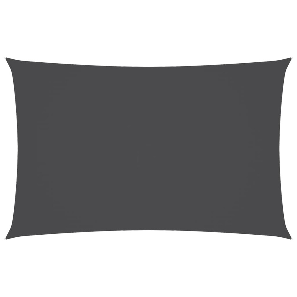 Voile de parasol tissu oxford rectangulaire 2,5x5 m anthracite
