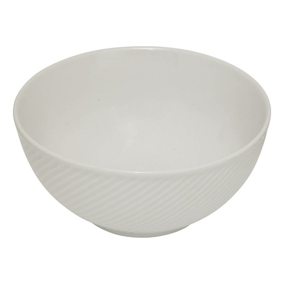 Bol strié blanc 65cl