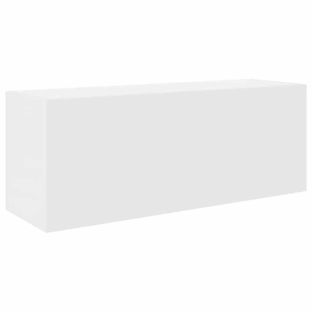 Armoire murale de bain blanc 80x25x30 cm bois d'ingénierie