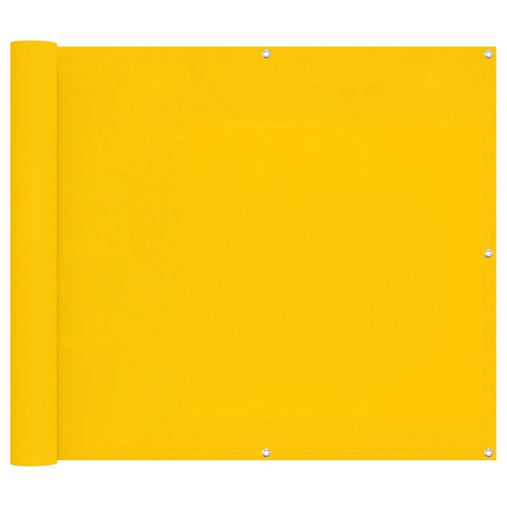 Écran de balcon jaune 90 x 200 cm oxford alu enduit de pu