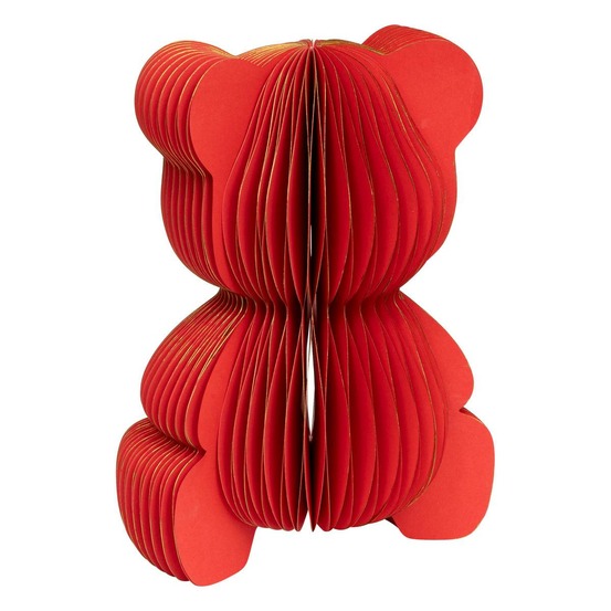 Ours papier kami rouge h30
