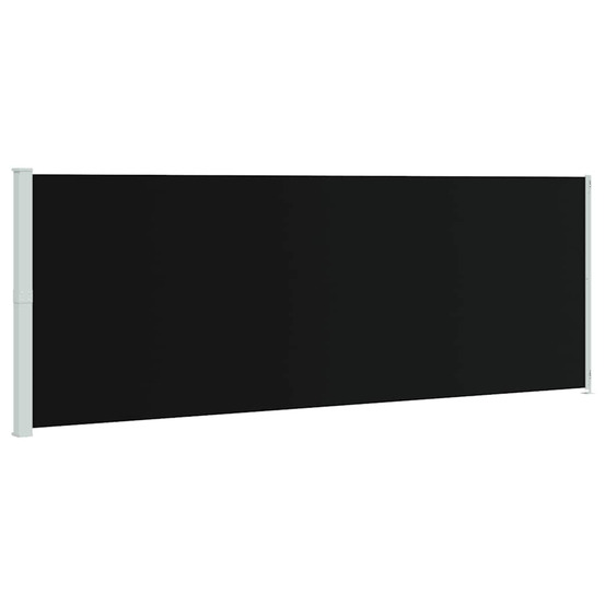 Auvent latéral rétractable de patio 220x600 cm noir