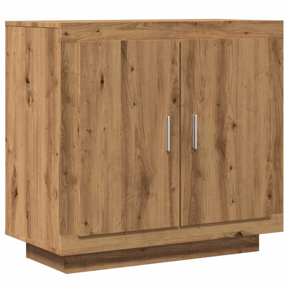 Buffet chêne artisanal 80x40x75 cm bois d'ingénierie