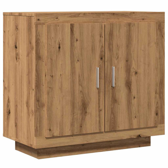 Buffet chêne artisanal 80x40x75 cm bois d'ingénierie