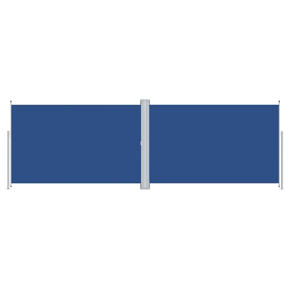 Auvent latéral rétractable bleu 200x600 cm