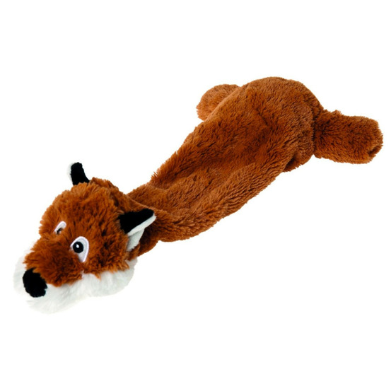 Peluche renard shaky 30 cm, jouet pour chien