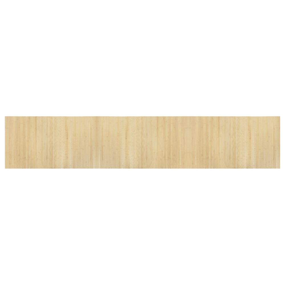 Tapis rectangulaire naturel clair 60x300 cm bambou