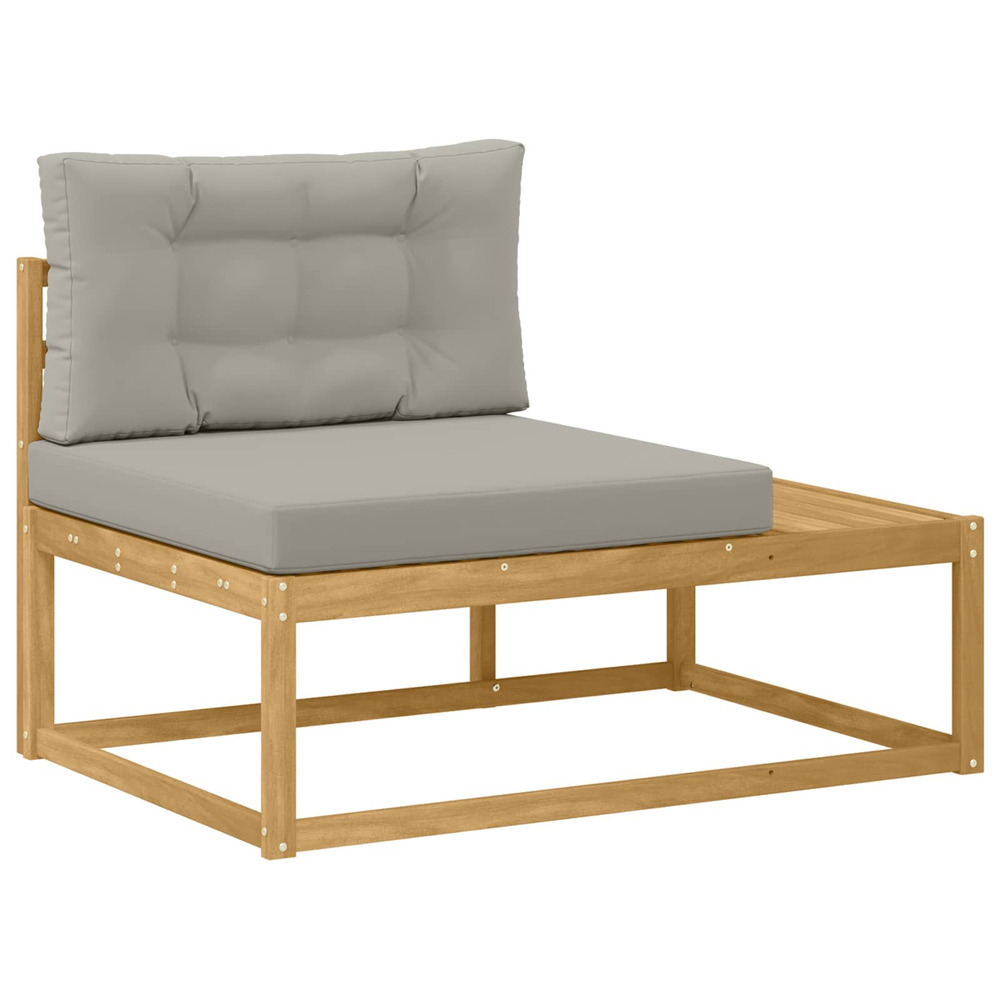 Canapé d'extérieur en bout blanc 115 x 83 x 73 cm polyester