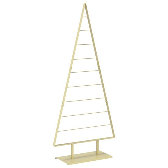 Arbre de noël en métal kuopio 210 cm acier doré