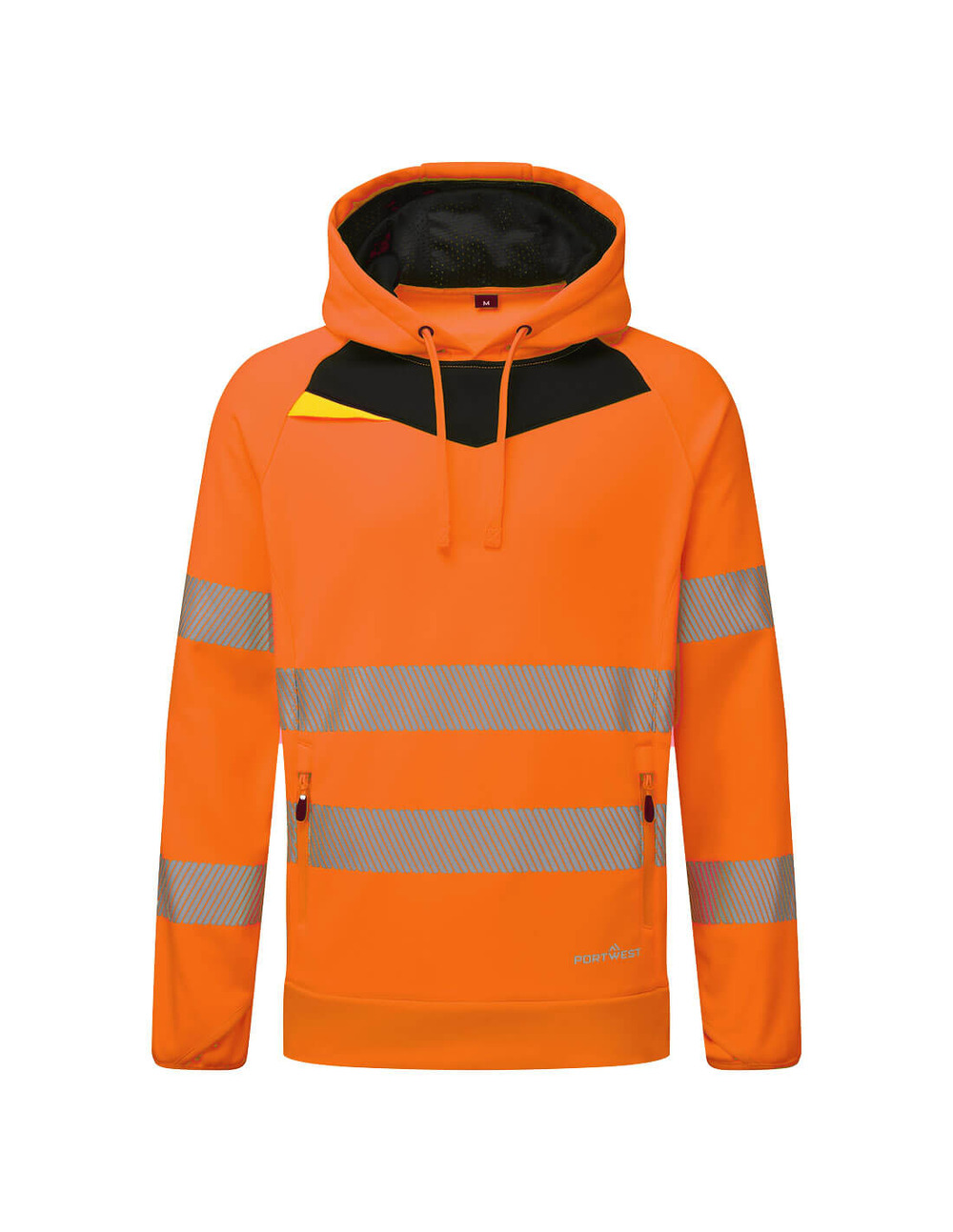 Sweat à capuche dx4 hi-vis - 4xl - orange/noir - portwest