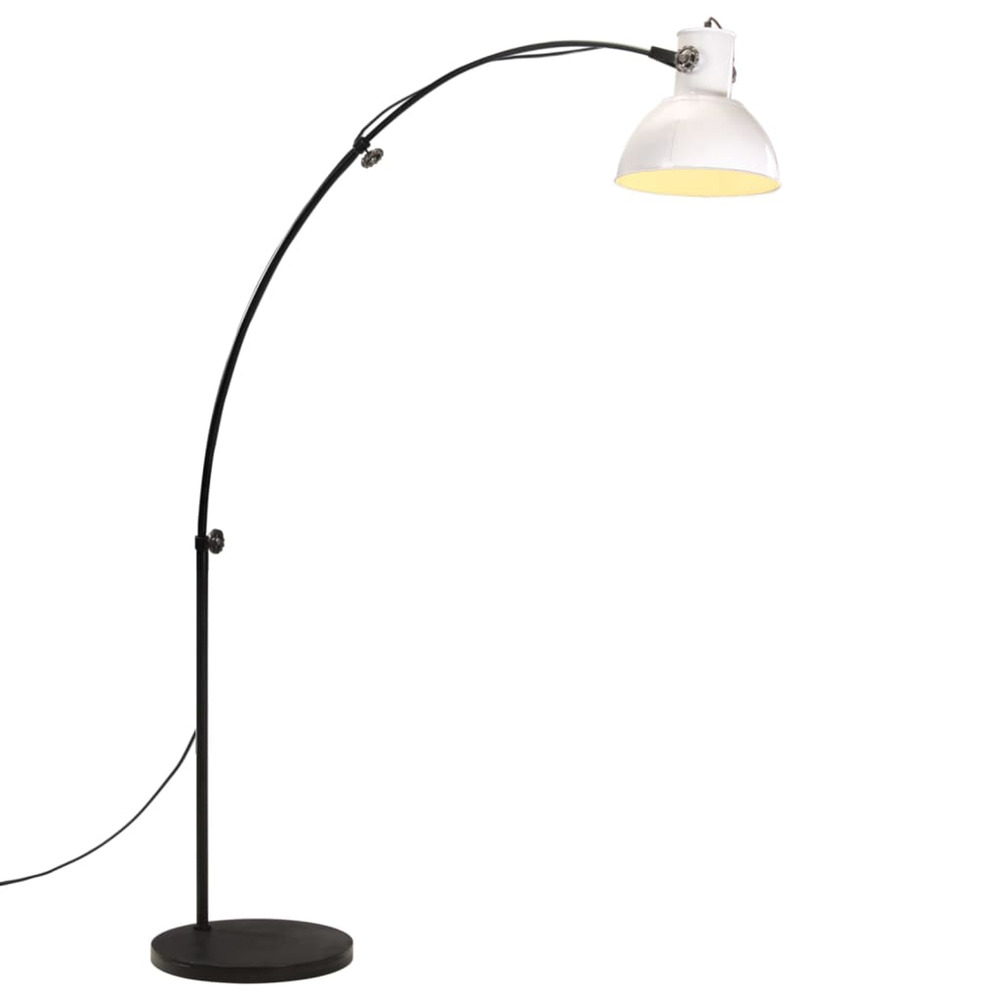 Lampadaire 25 w blanc 150 cm e27
