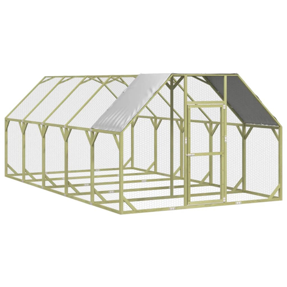 Poulailler 268x500x190 cm bois de pin massif imprégné