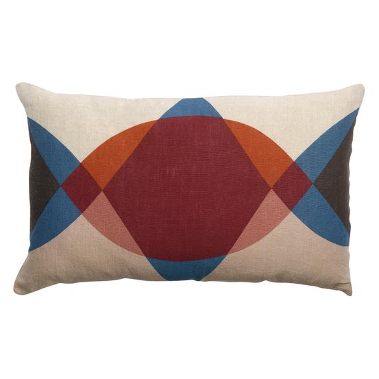 Coussin imprimé zeff malory dragee 40 x 65 cm