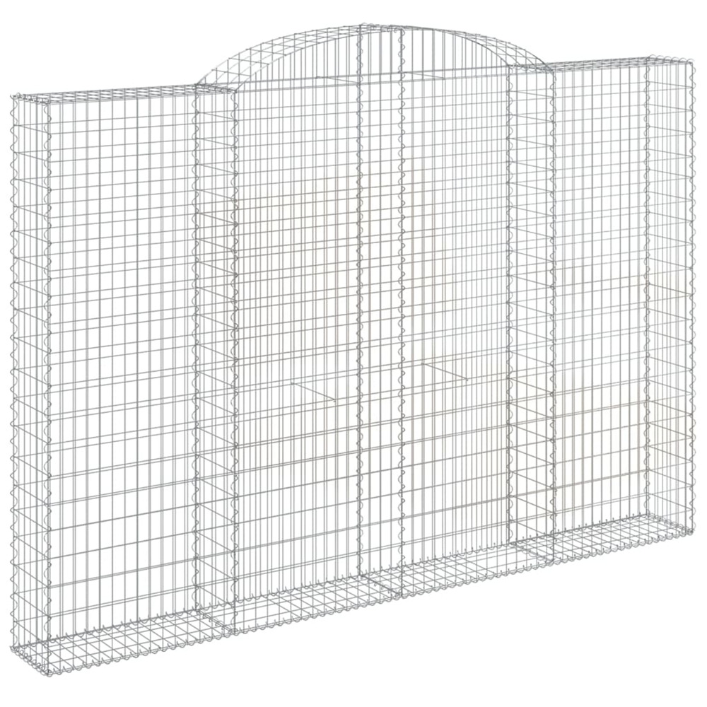 Panier de gabions arqué 300x30x200/220 cm fer galvanisé