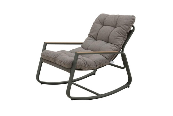 Fauteuil à bascule felinio vert laurier