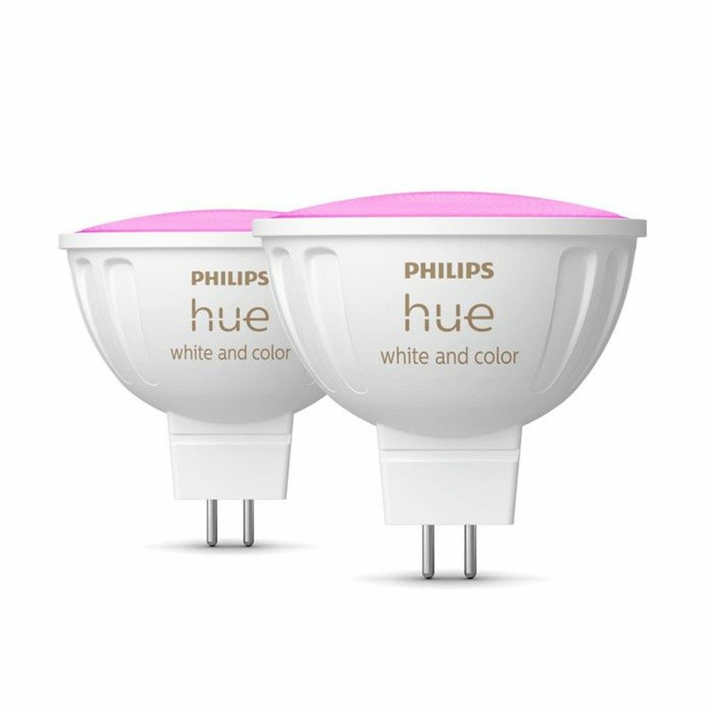 Philips hue led lampe mr16 2er set 400lm white color amb.