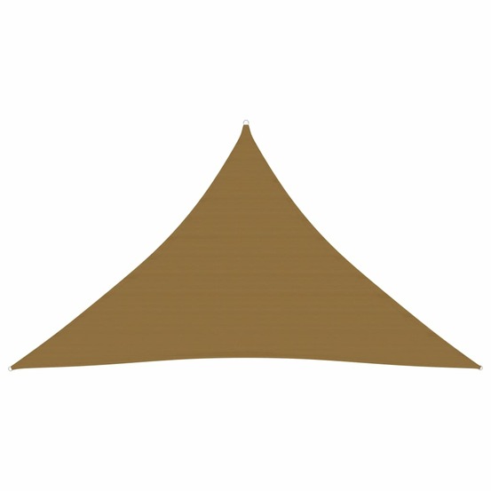 Voile d'ombrage 160 g/m² taupe 2,5 x 2,5 x 3,5 m pehd