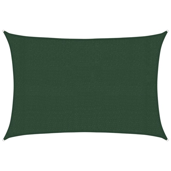 Voile d'ombrage 160 g/m² vert foncé 3x4,5 m pehd