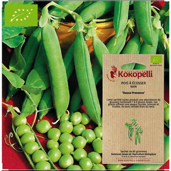Graines bio à semer - pois douce provence