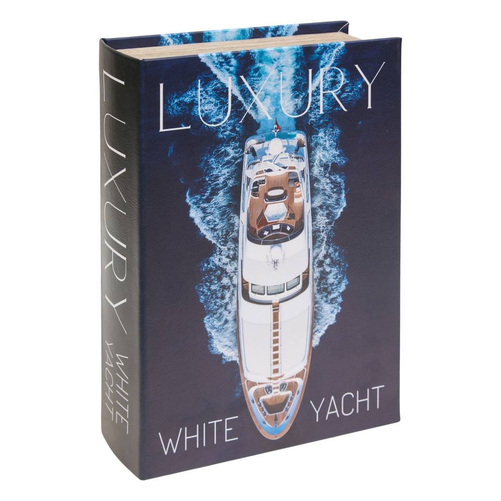 Boîte livre déco rectangulaire josh 18x27cm yacht