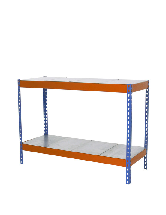 Etagère sans vis ecoforte 1504-2 metal 900 bleu/orang/galva bleu/orange/galva 900x1500x450 - simonrack