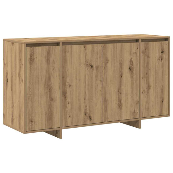 Buffet chêne artisanal 135 x 41 x 75 cm bois d'ingénierie