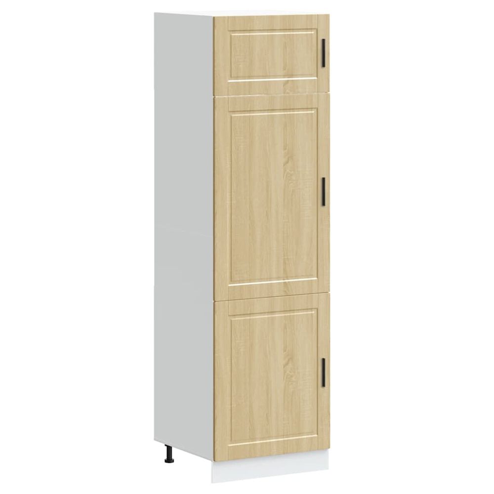Armoire de cuisine porto chêne sonoma bois d'ingénierie