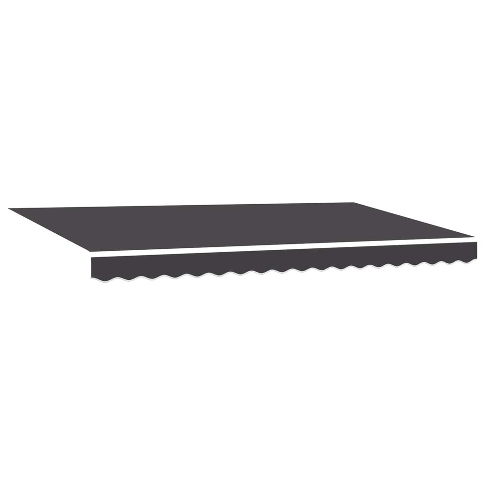 Auvent rétractable anthracite 400 x 200 cm tissu