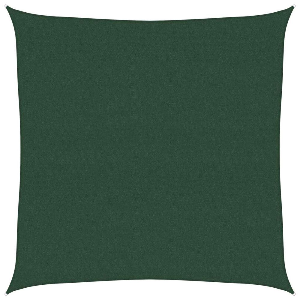 Voile d'ombrage 160 g/m² vert foncé 4x4 m pehd