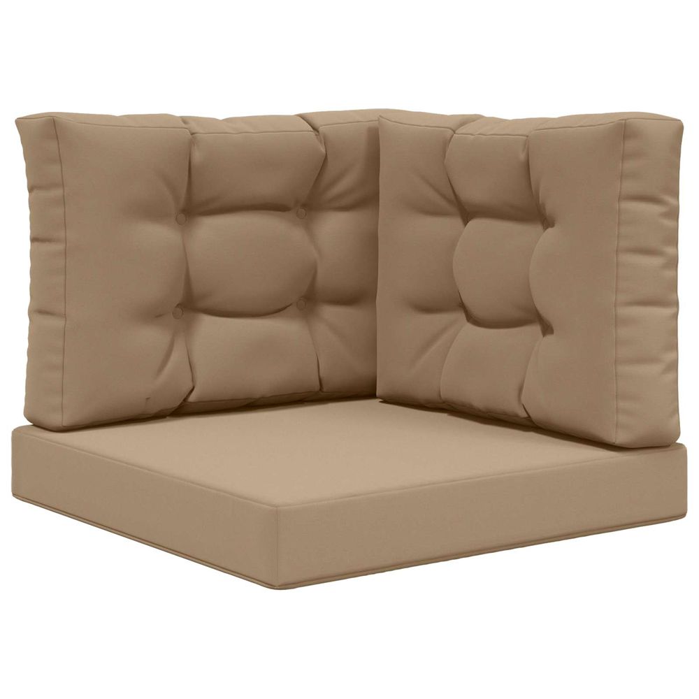 Coussin de canapé d'extérieur polyester taupe 60 x 60 cm