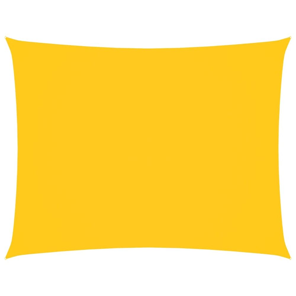Voile de parasol tissu oxford rectangulaire 2,5x3,5 m jaune