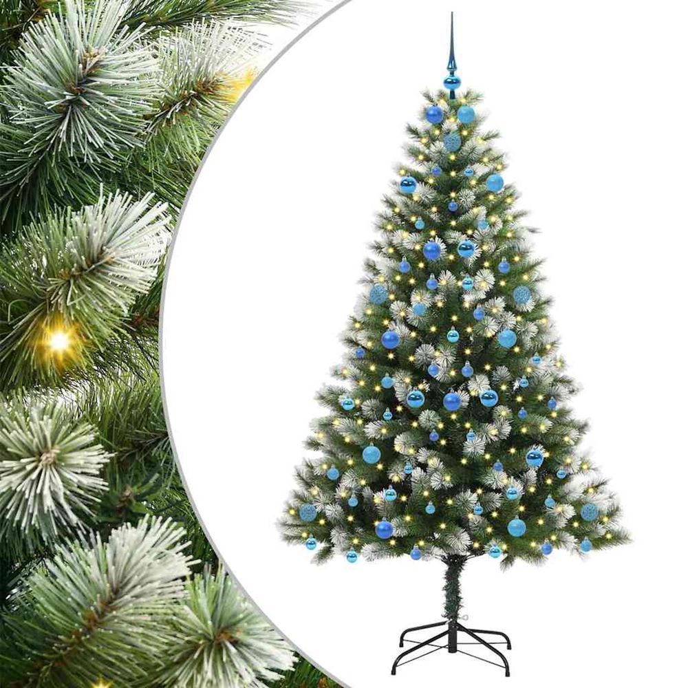Arbre de noël artificiel avec neige artificielle 300 led
