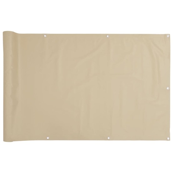 Écran de balcon beige 120x400 cm tissu oxford