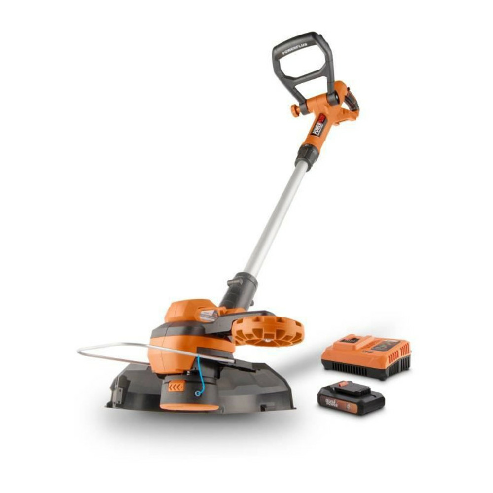 Coupe-bordures a batterie 20v dual power powdpg75420 - ø 250 mm - batterie 20v 2ah et chargeur 4ah inclus - fonction dresse-bor