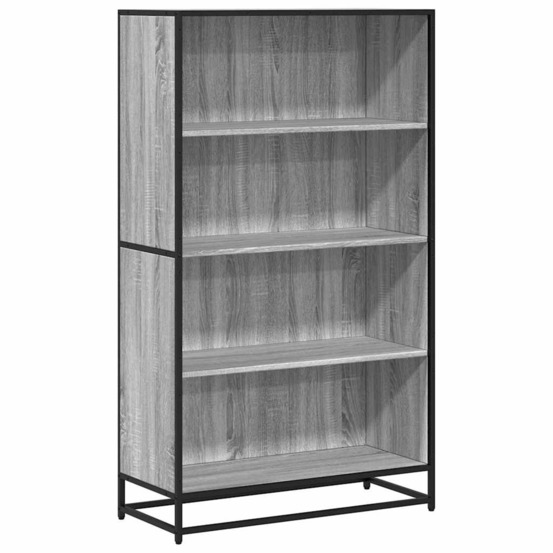 Bibliothèque sonoma gris 80,5x35x139 cm bois d'ingénierie