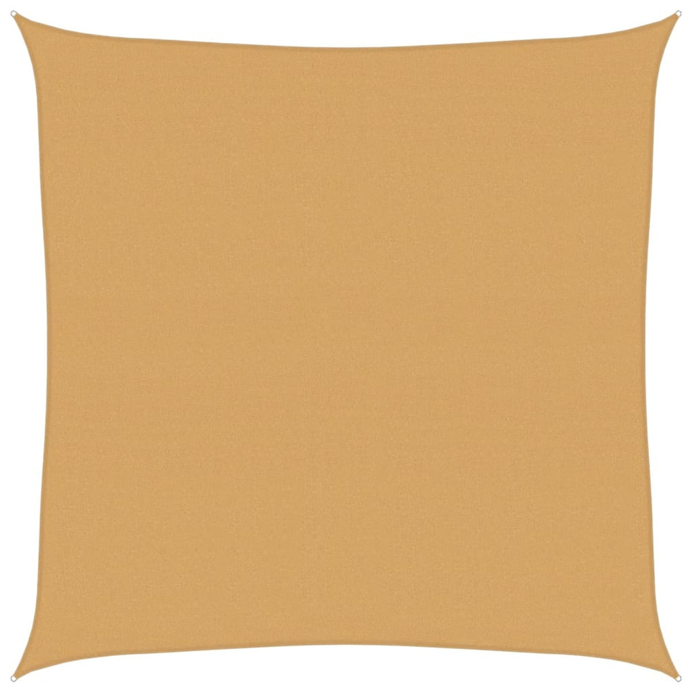 Voile d'ombrage 160 g/m² carré sable 7x7 m pehd