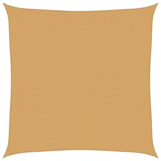 Voile d'ombrage 160 g/m² carré sable 7x7 m pehd