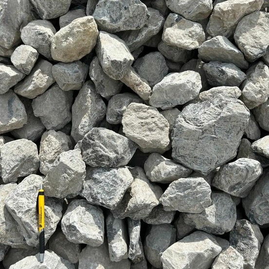 Pack 8 x big bag de 0,9m³ (+/- 10,4t) ballast ou pierre à gabion gris ø 80/150 mm - livraison premium