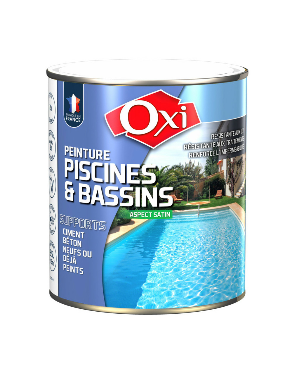Oxi peinture piscine 2.5 litres bleu - oxi